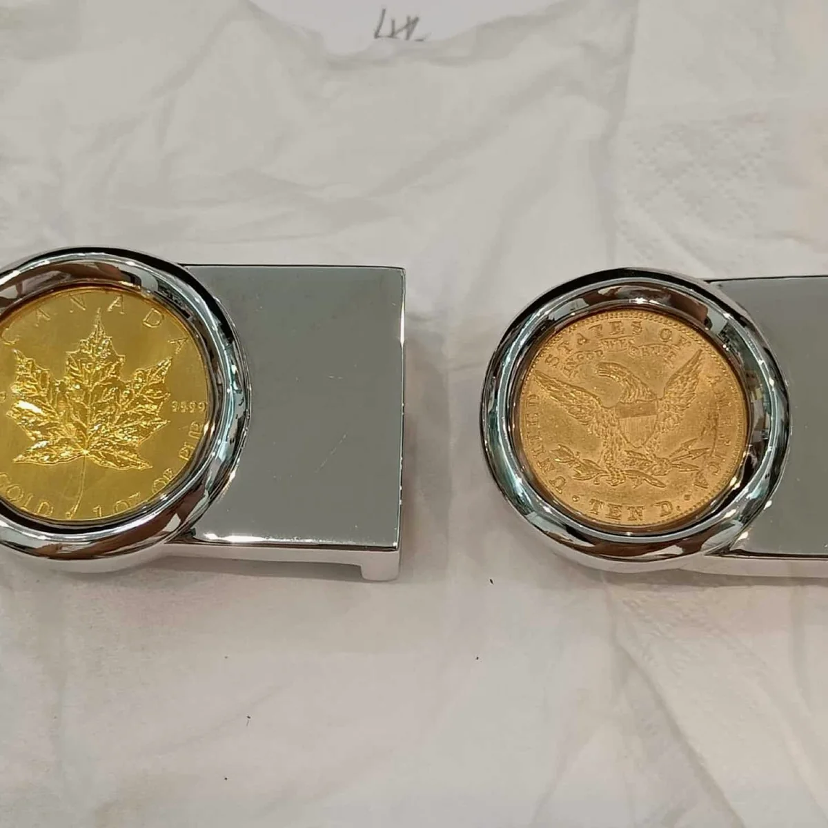 Gold components prepared during a custom commission